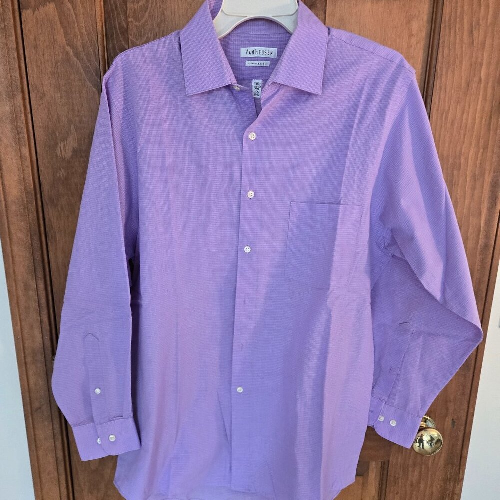 Van Heusen Mens Casual Button Down Shirt Sz 15.5